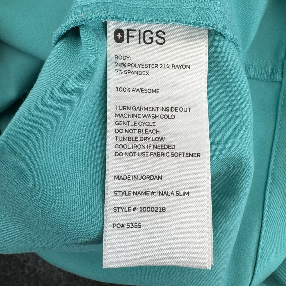 FIGS Oasis Inala Slim Scrub Top Stretch Pockets Women XXL Retired Color Nurse - Picture 7 of 7